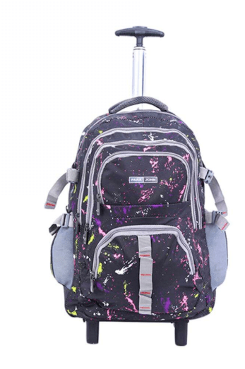 PARA JOHN Back to School 2 Wheel Trolley Back Pack