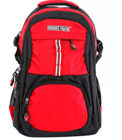 PARA JOHN Back to School Nylon Zipper Back Pack