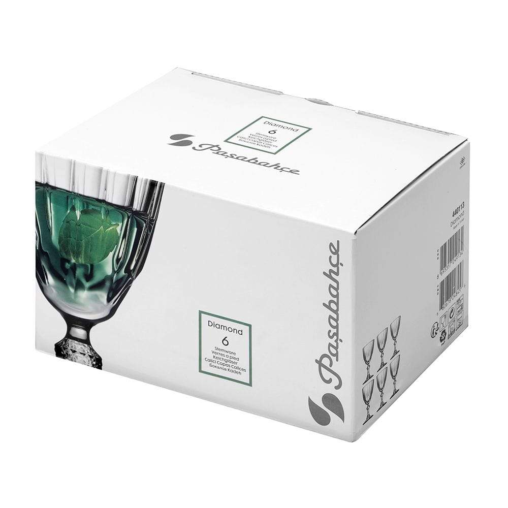 Pasabahce Home & Kitchen On - Pasabahce 1036213 Diamond Goblet 52CC 6pc set - (PB-440113)