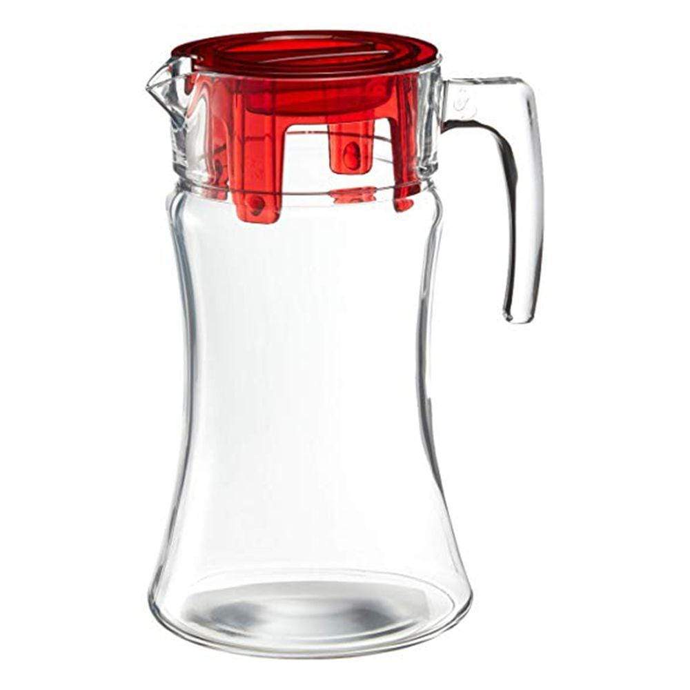 Pasabahce Home & Kitchen On - Pasabahce 1070543 Azur Jug w/Lid Red 1400CC - (PB-43018R)