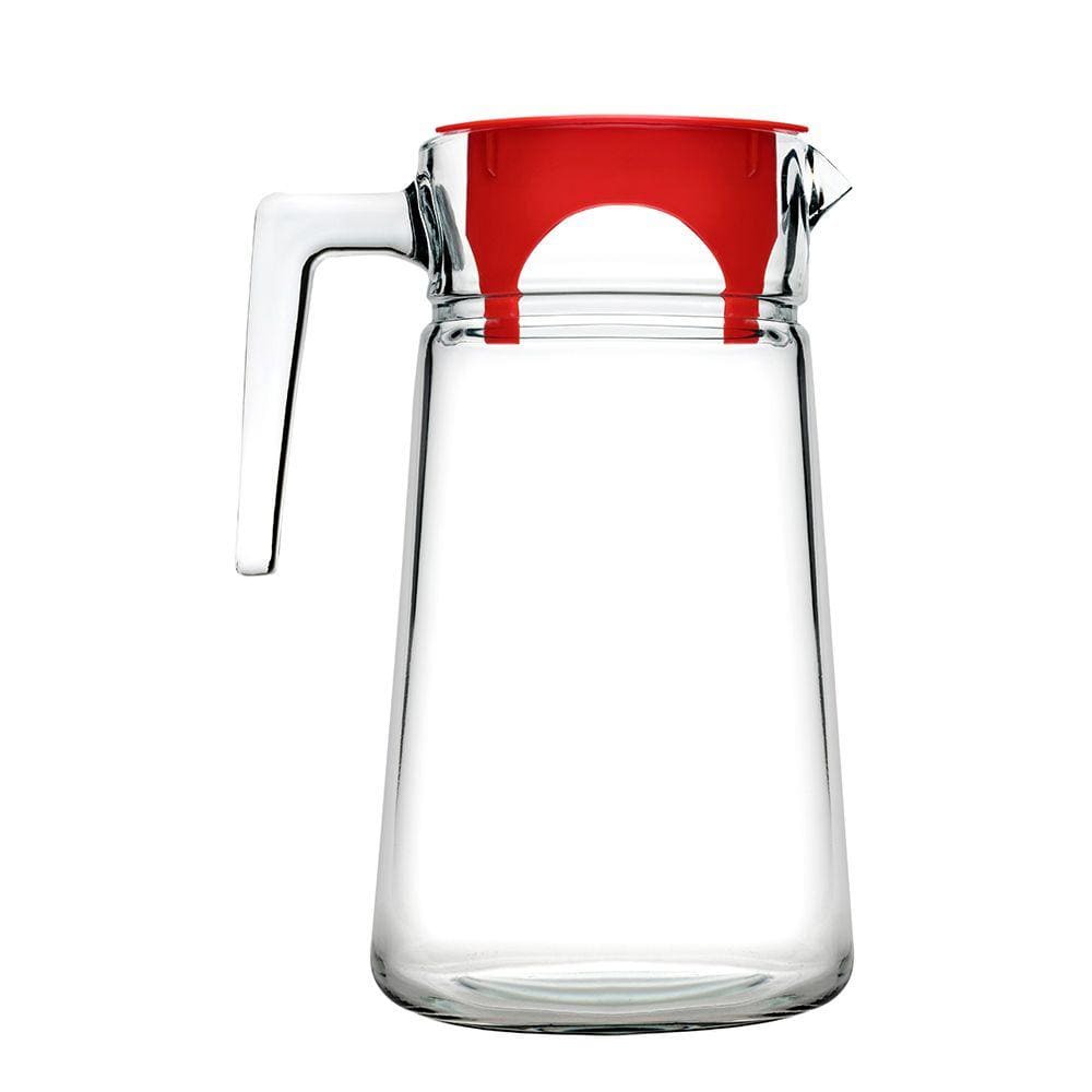 Pasabahce Home & Kitchen On - Pasabahce 1100248 City Jug 2000CC Red Cover - (PB-43038)