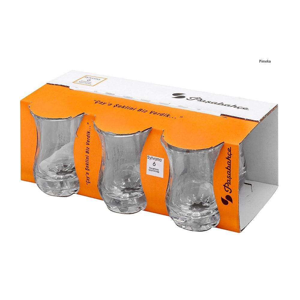 Pasabahce Home & Kitchen On - Pasabahce 628387 Sylvana Tea Glass 110CC 6pc set - (PB-42411)