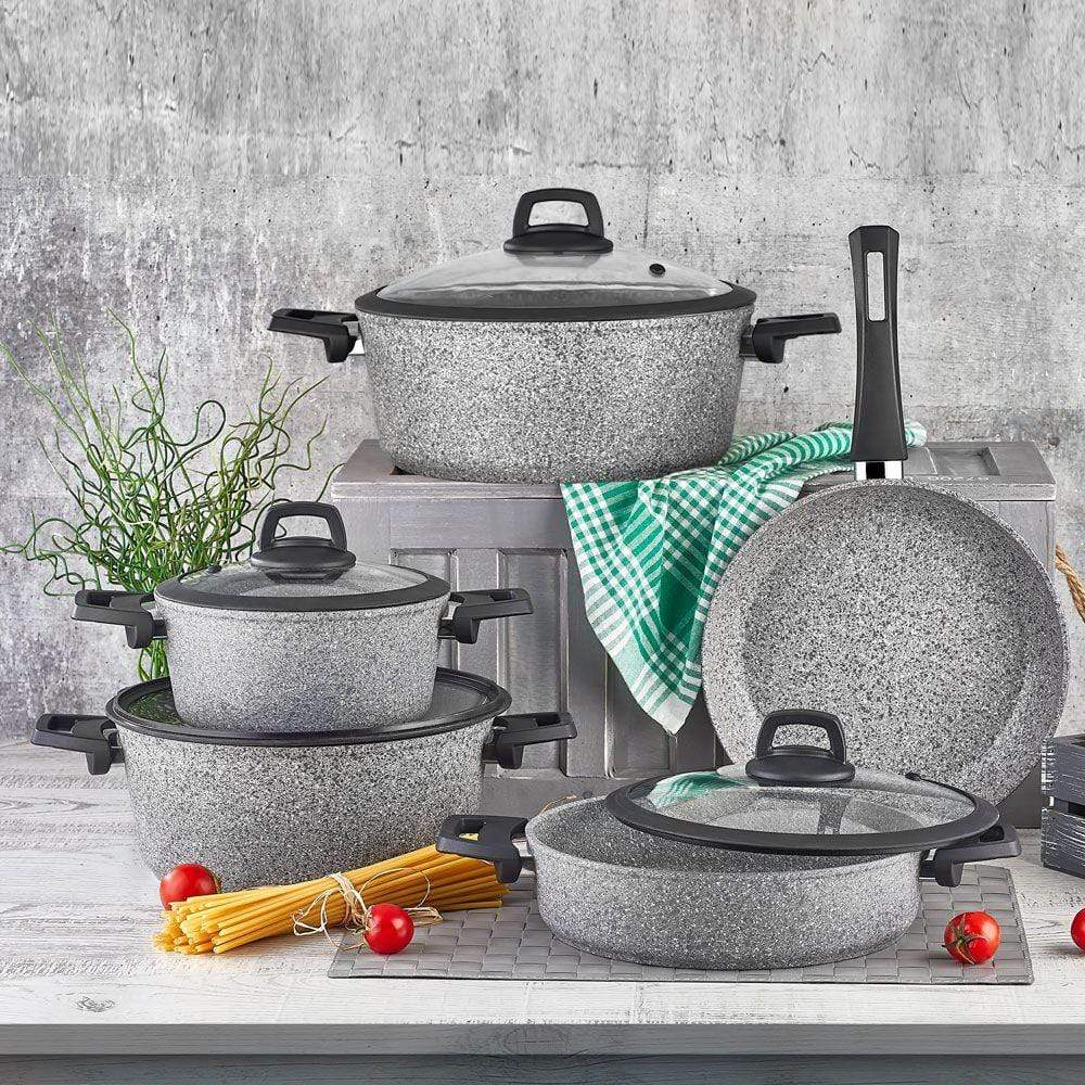 Penguen Home & Kitchen Penguen Cookware Set - Grand Silver