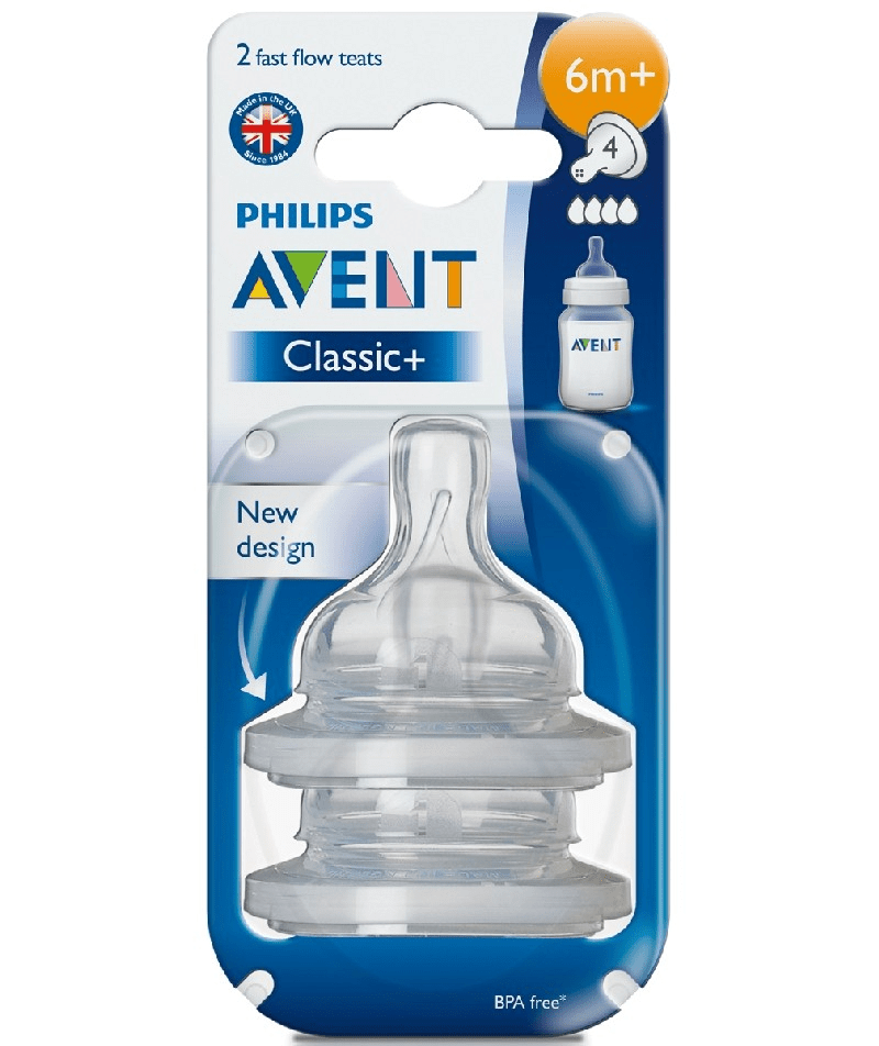 Philips Avent Babies Philips Avent Airflex Teats - Fast Flow - 2 Pack