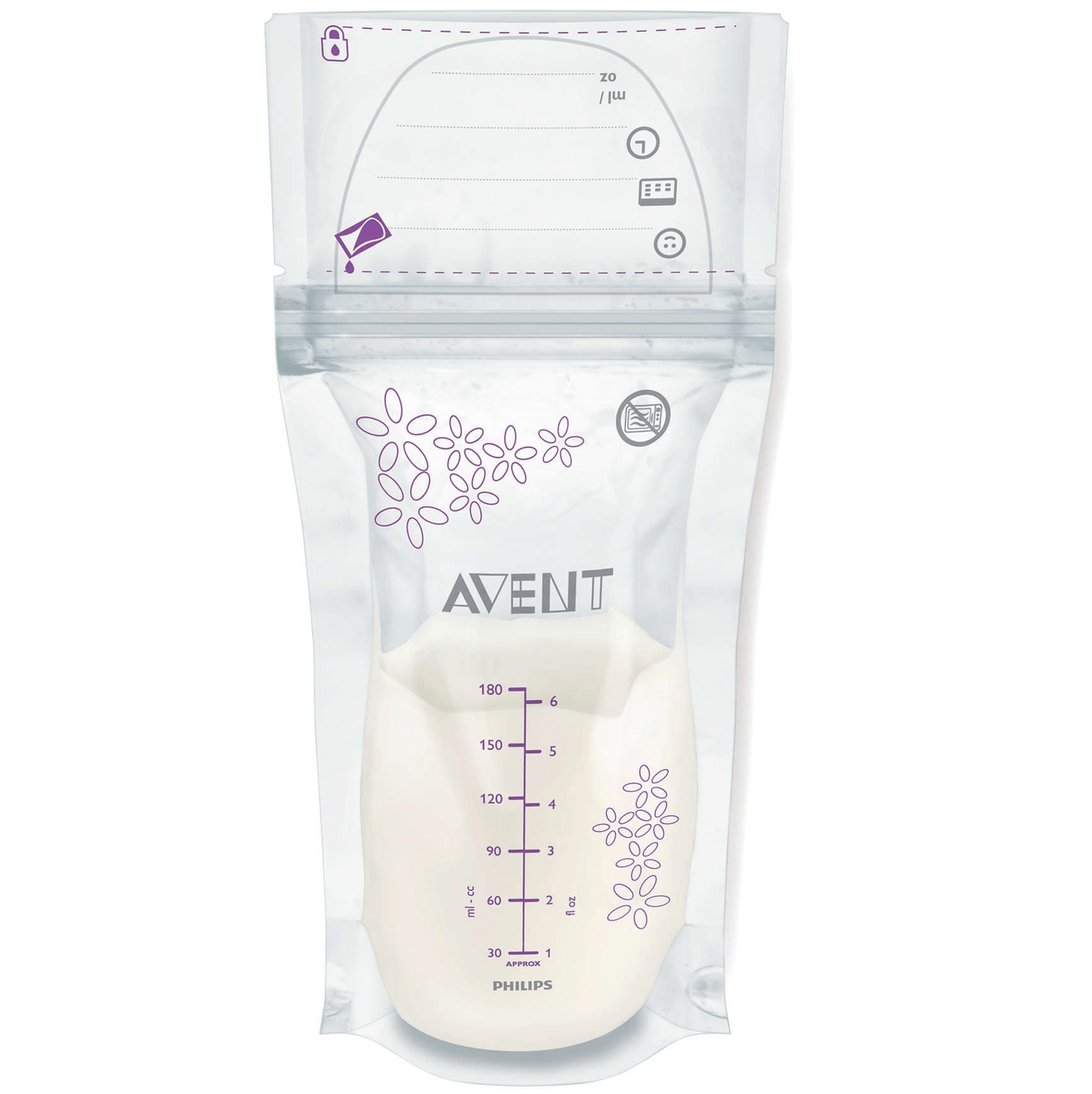 Philips Avent Babies Philips Avent Breast Milk Storage Bags 180ml - 25 Pcs