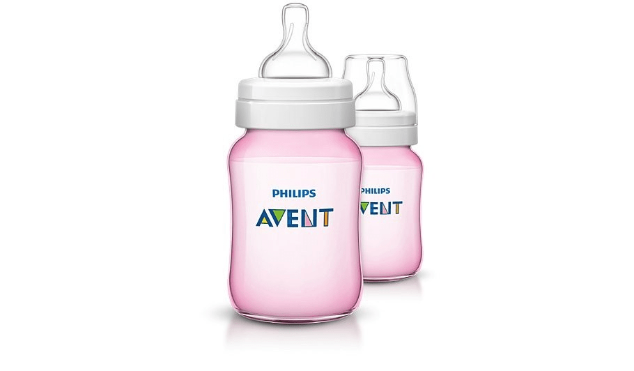 Philips Avent Babies Philips Avent Classic+ 260ml Pink Bottle - 2 pack