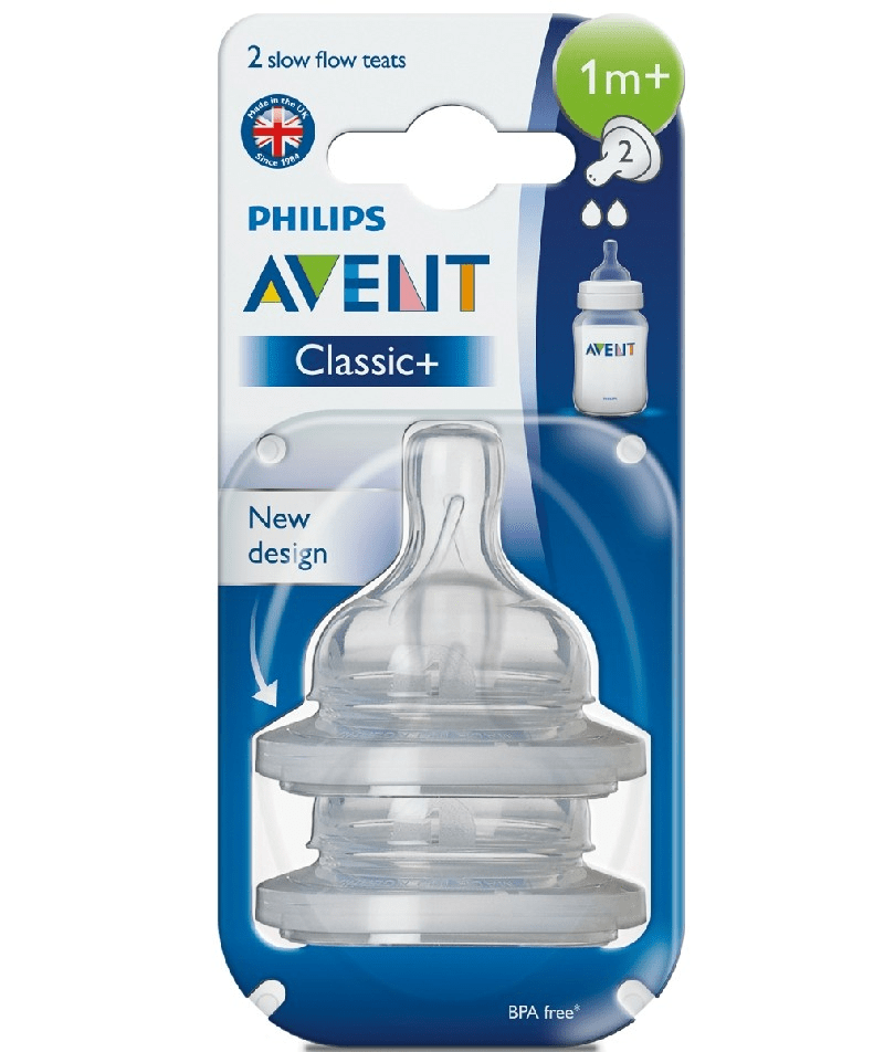 Philips Avent Babies Philips Avent Classic Teats - Slow Flow - 2 Pack