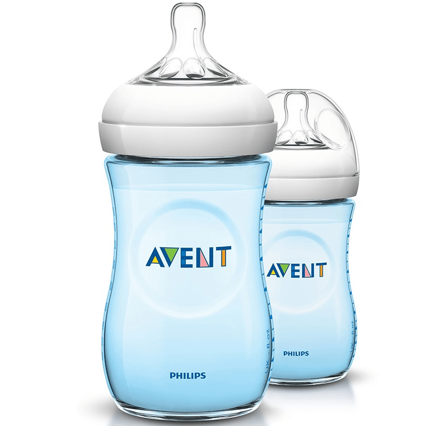 Philips Avent Babies Philips Avent Natural Feeding Bottle Blue 260Ml - 2 Pack