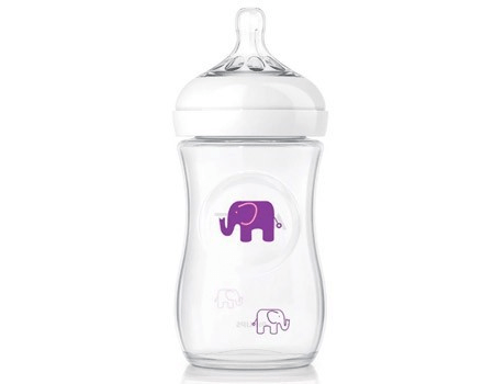 Philips Avent Babies Philips Avent Natural Feeding Bottle Decorated/Purple 260Ml - 1 Pack
