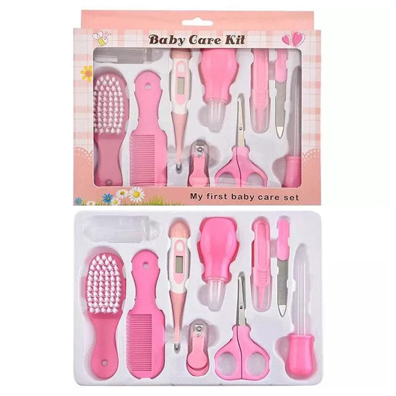 Pikkaboo Babies Baby Care 10-Piece Grooming Kit - Pink