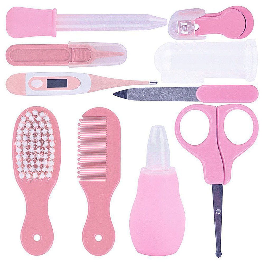 Pikkaboo Babies Baby Care 10-piece Grooming Kit - Pink