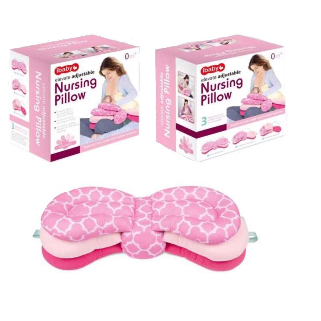 Pikkaboo Babies iBABY - 3-in-1 Adjustable Nursing Pillow - Pink