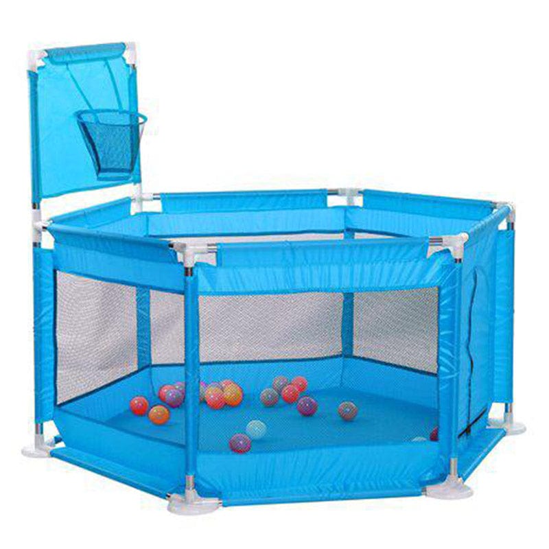 Pikkaboo Babies My Fun Play Portable Playpen with 30 Free balls - Blue