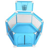 Pikkaboo Babies My Fun Play Portable Playpen with 30 Free balls - Blue