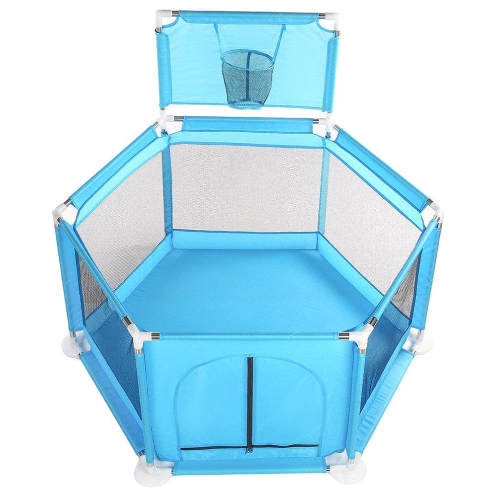 Pikkaboo Babies My Fun Play Portable Playpen with 30 Free balls - Blue