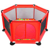 Pikkaboo Babies My Fun Play Portable Playpen with 30 Free balls - Red