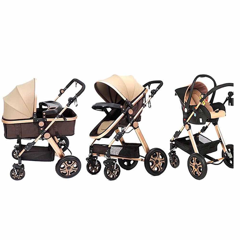 Pikkaboo Babies Pikkaboo - 4in1 Luxury Stroller Travel System - Beige