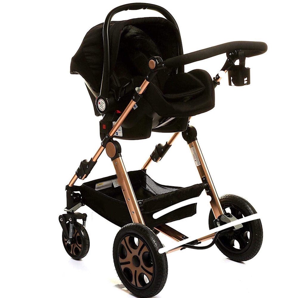 Pikkaboo Babies Pikkaboo - 4in1 Luxury Stroller Travel System - Black
