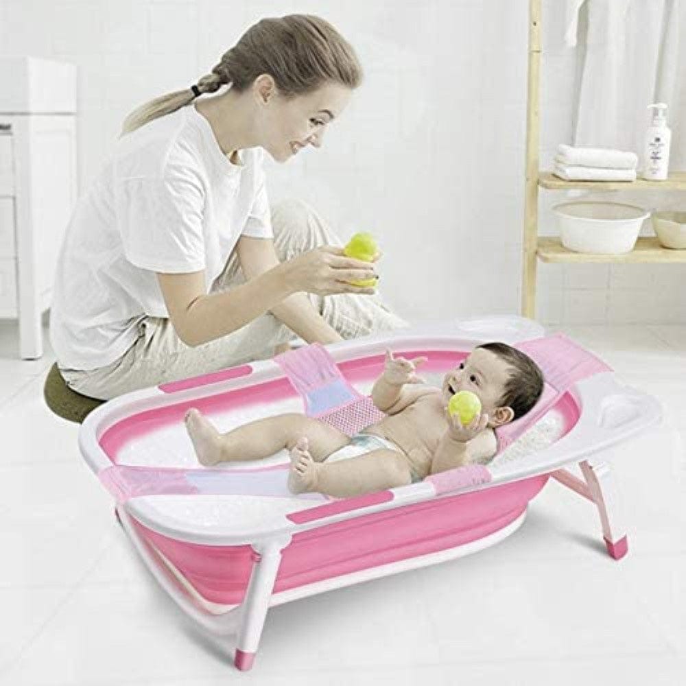 Pikkaboo Babies Pikkaboo Baby Foldable Portable Non-Slip Bath Tub - Pink