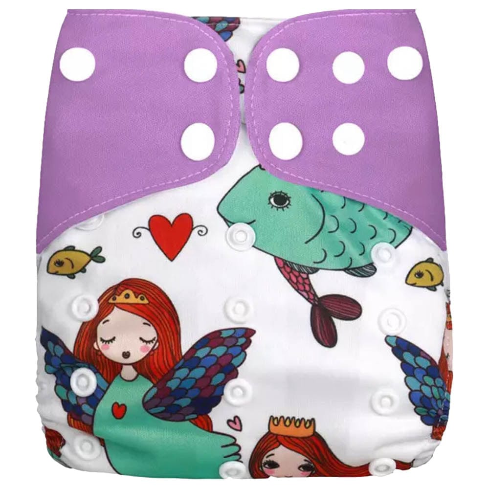 Pikkaboo Babies Pikkaboo - Diaper W/ Adjustable Snap Buttons - Mermaid
