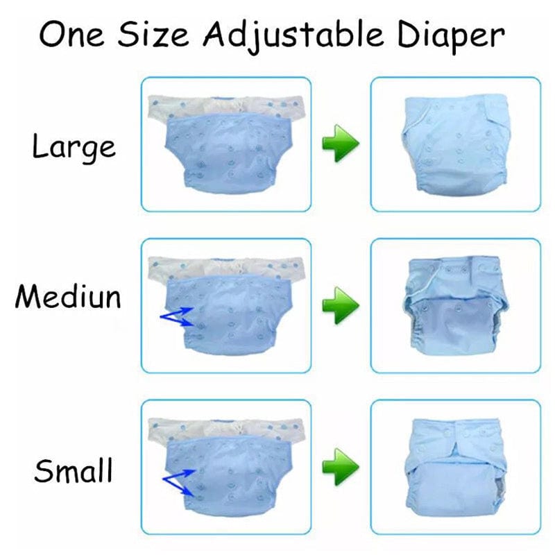 Pikkaboo Babies Pikkaboo - Diaper W/ Adjustable Snap Buttons - Mermaid