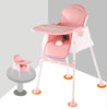 Pikkaboo Babies Pikkaboo European Standard All-in-One High Chair for Babies - Pink