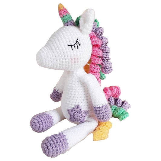 Pikkaboo Babies Pikkaboo - Snuggle & Play Crocheted Unicorn