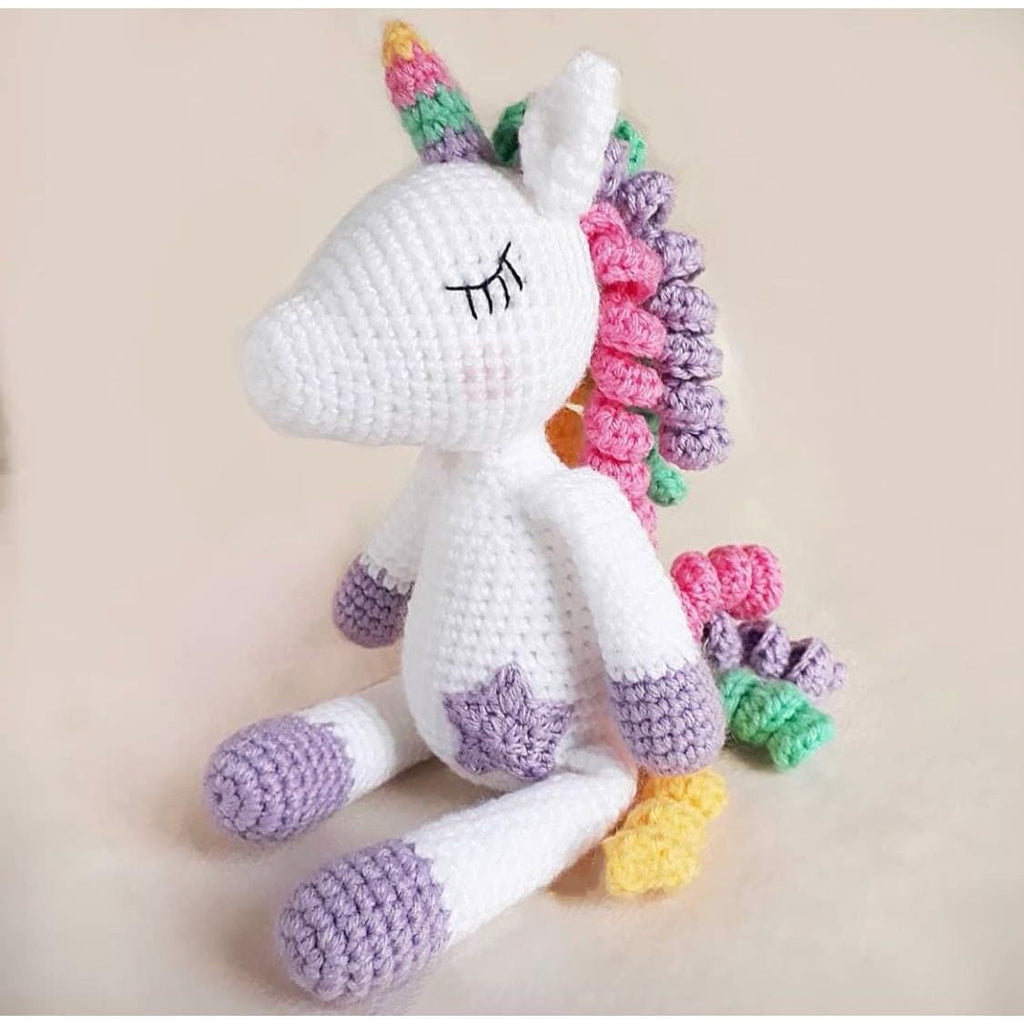 Pikkaboo Babies Pikkaboo - Snuggle & Play Crocheted Unicorn
