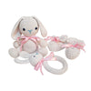 Pikkaboo Babies Pikkaboo - SnuggleandPlay Soft Crocheted Bunny set - White and Pink