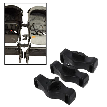 Pikkaboo Babies Pikkaboo - Twins Stroller With Free Connectors Assorted