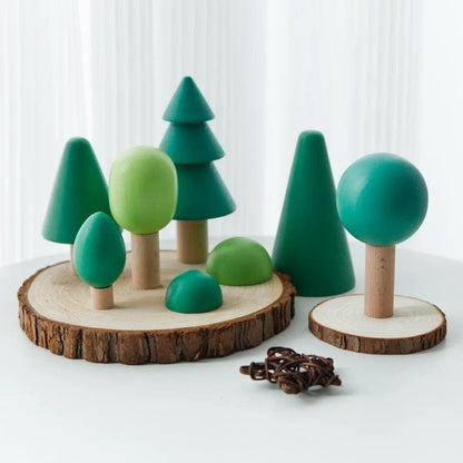 Pikkaboo Toys Pikkaboo Woody Buddy - Green Forest