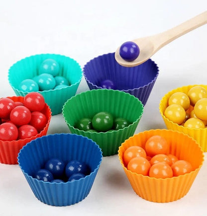 Pikkaboo Toys Pikkaboo Woody Buddy - Rainbow Clip Beads