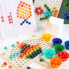 Pikkaboo Toys Pikkaboo Woody Buddy - Rainbow Clip Beads