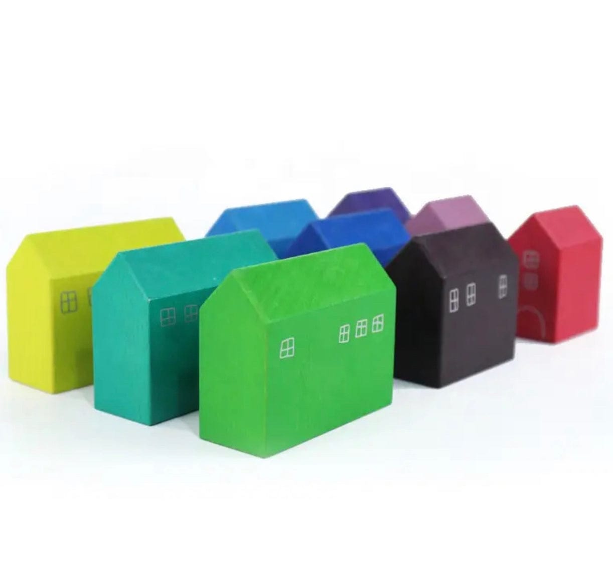 Pikkaboo Toys Pikkaboo Woody Buddy - Rainbow Houses