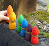 Pikkaboo Toys Pikkaboo Woody Buddy - Rainbow Peg Dolls