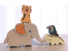 Pikkaboo Toys Pikkaboo Woody Buddy - Safari Parade Pull along - Grey