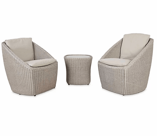 Pilares Outdoor Pilares Rattan Effect 2 Seater Coffee Set