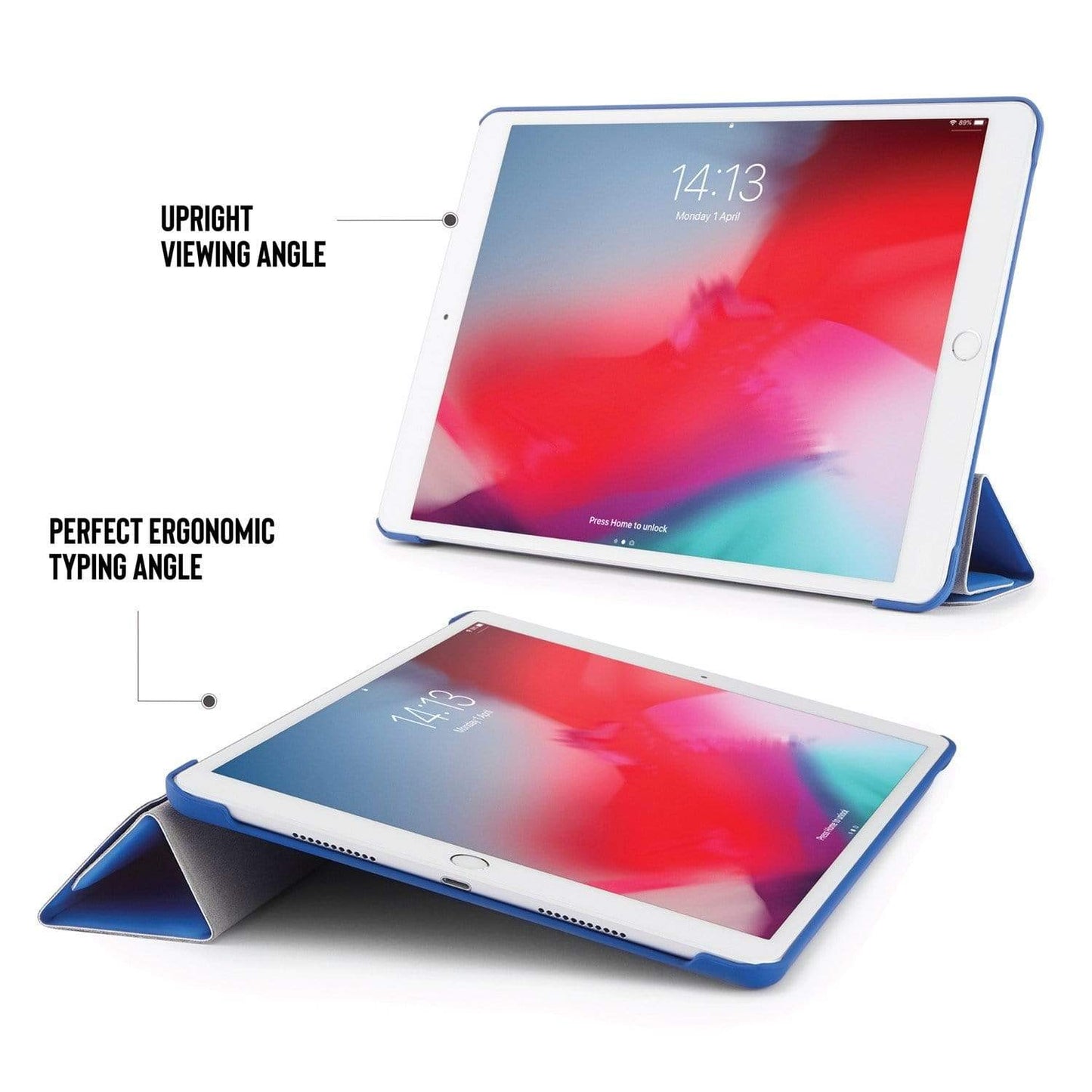 Pipetto New 2017 / 2019 iPad 10.5" Origami Case - (Royal Blue)