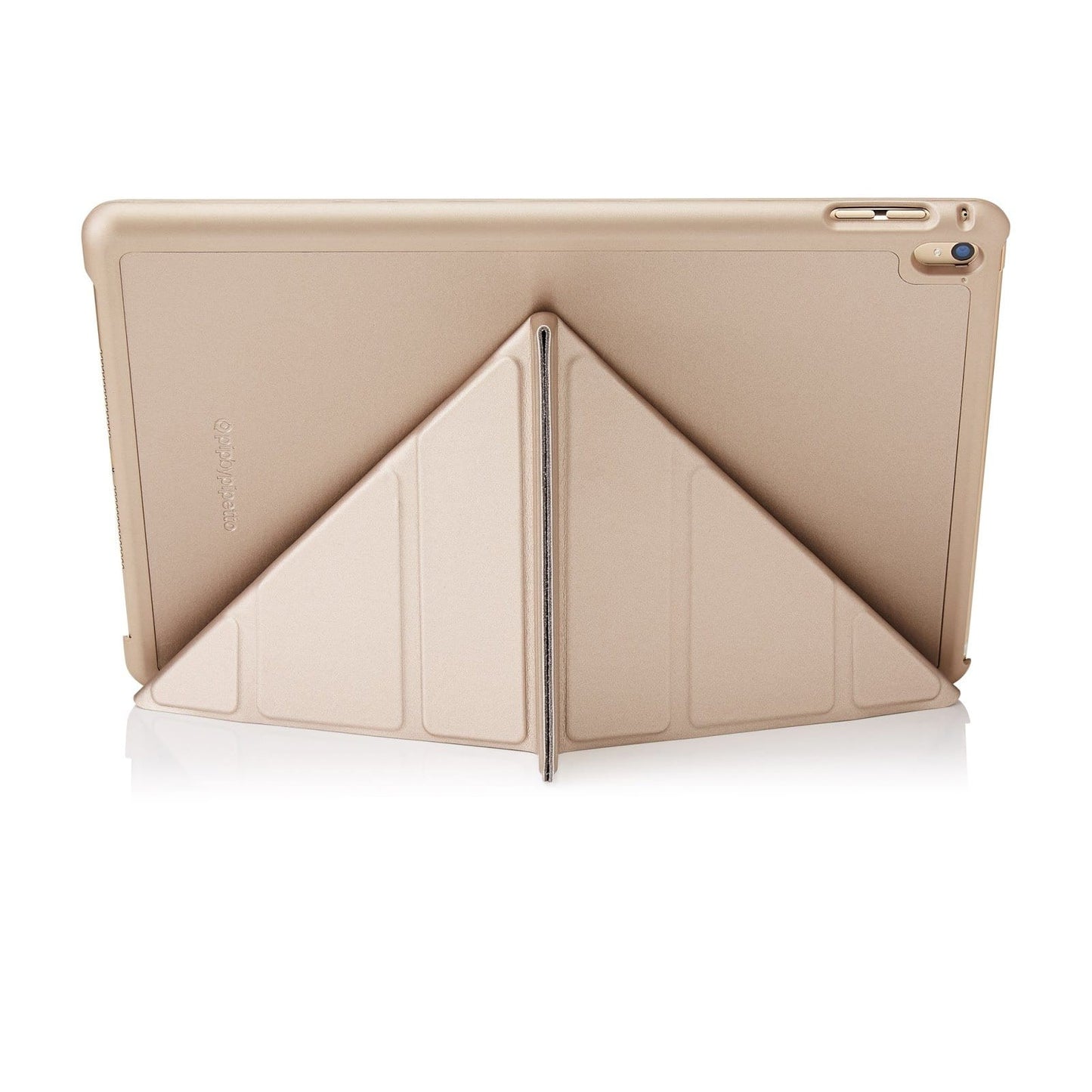 Pipetto New 2017 iPad 10.5" Origami Case -( Champagne Gold & Clear)