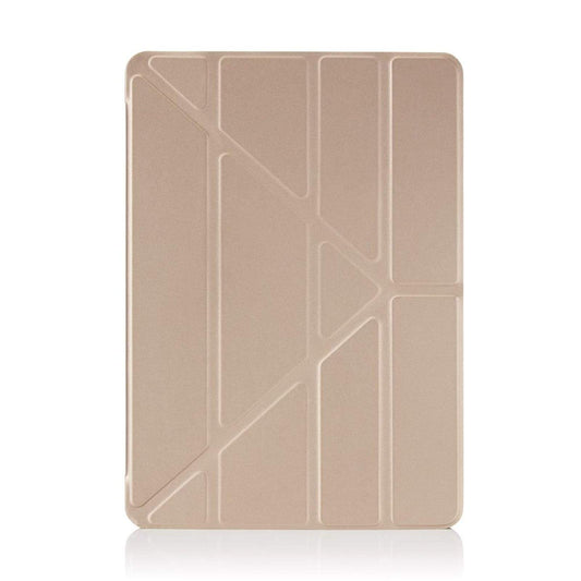 Pipetto New 2017 iPad 10.5" Origami Case -( Champagne Gold & Clear)