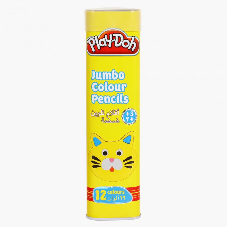 PlayDoh Jumbo Colour Pencils 12 flitit