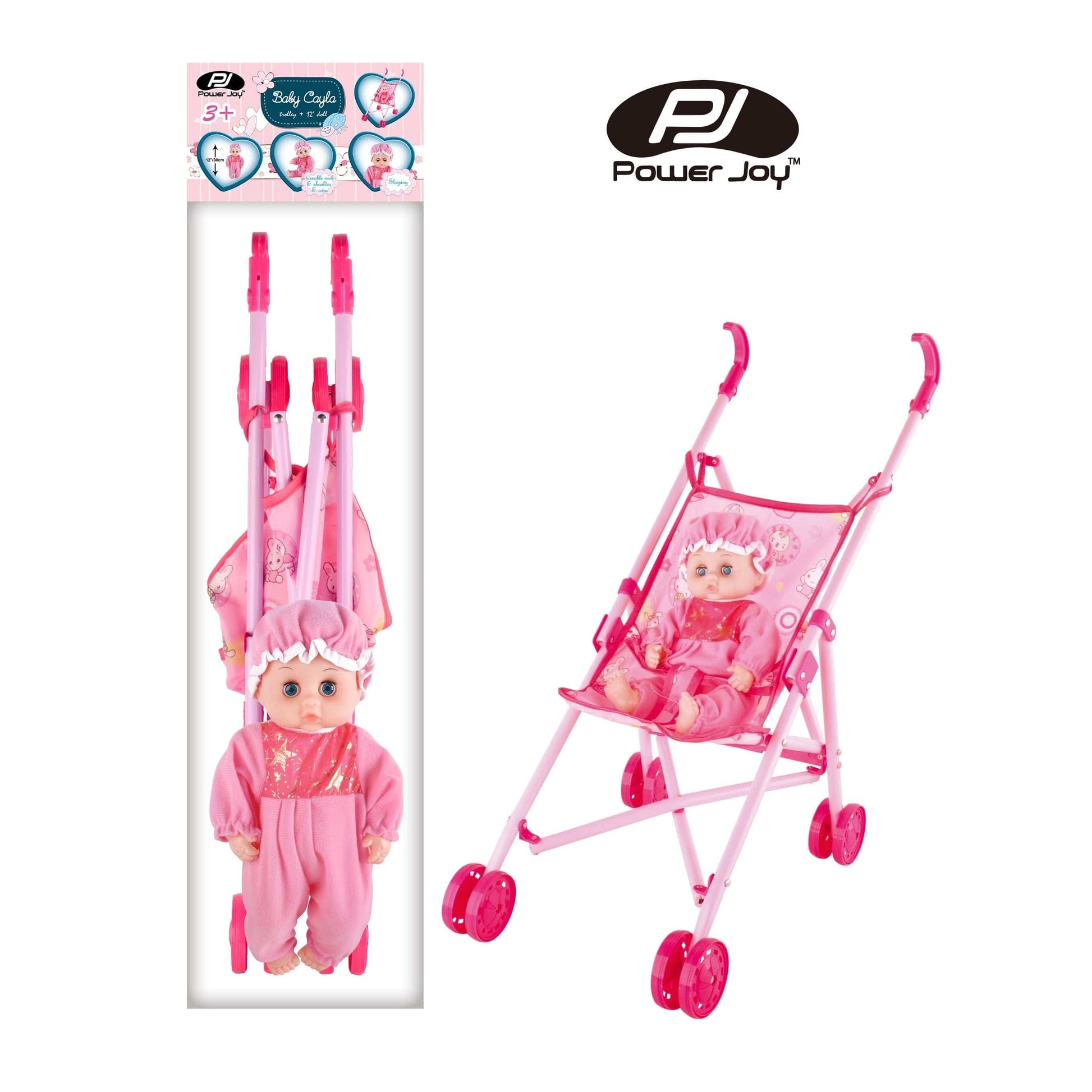 Power Joy Toys Power Joy Cayla Trolley with Doll 12 Inches