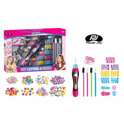 Power Joy Toys Power Joy GlamGlam 2-in-1 DIY Letter & Beads Pack