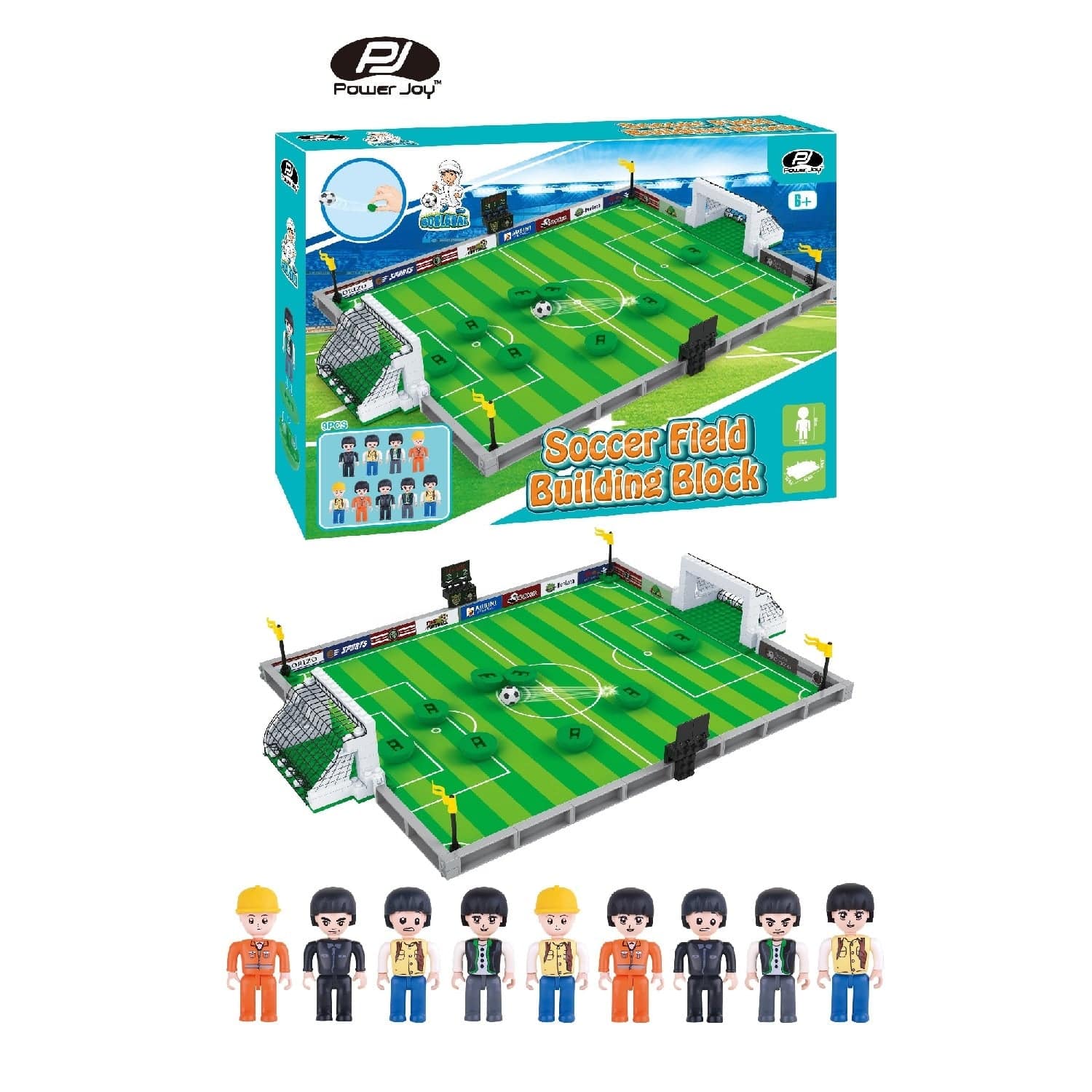 Power Joy Toys Power Joy Goal Goal Soccer Field Building Blocks Set
