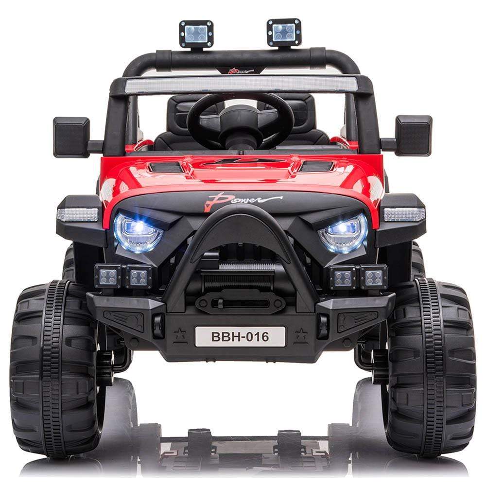 Power Joy Toys Power Wheels - Ride On Buggy Jeep 12V Battery Operated - Red