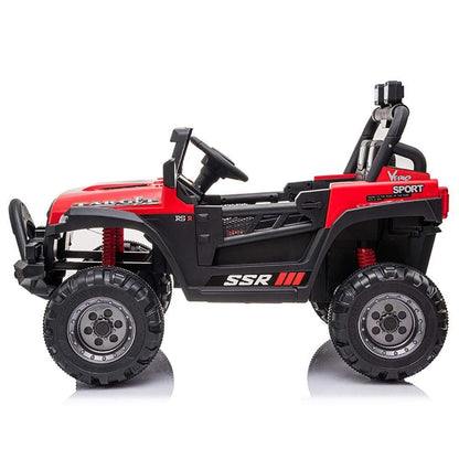 Power Joy Toys Power Wheels - Ride On Buggy Jeep 12V Battery Operated - Red