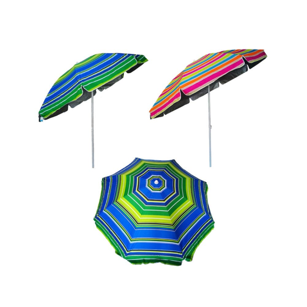 ProCamp Outdoor Procamp UV Beach Umbrella Large 2.4M Assorted