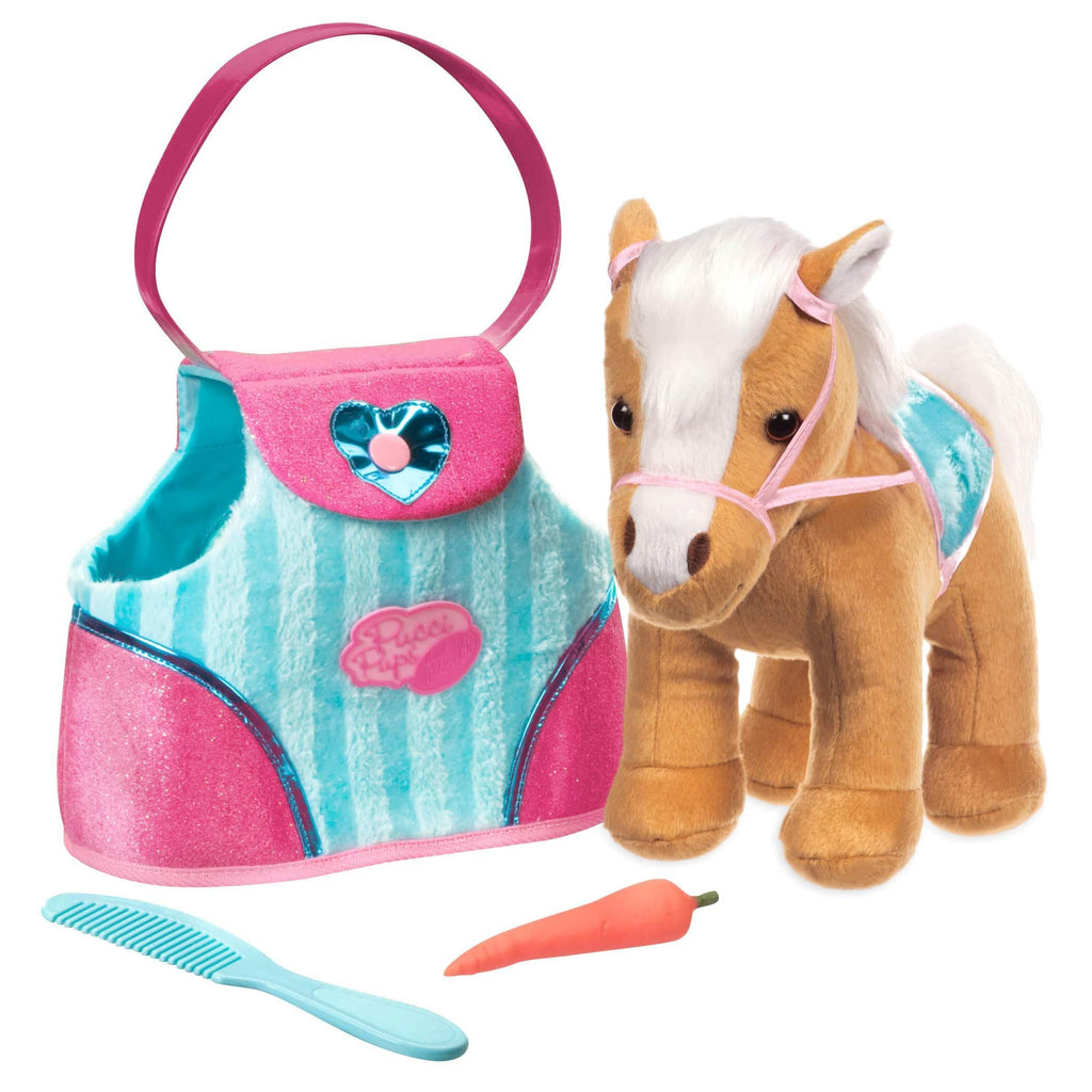 Pucci Pups Toys Pucci Pups Blue Stripe Bag & Beige Horse