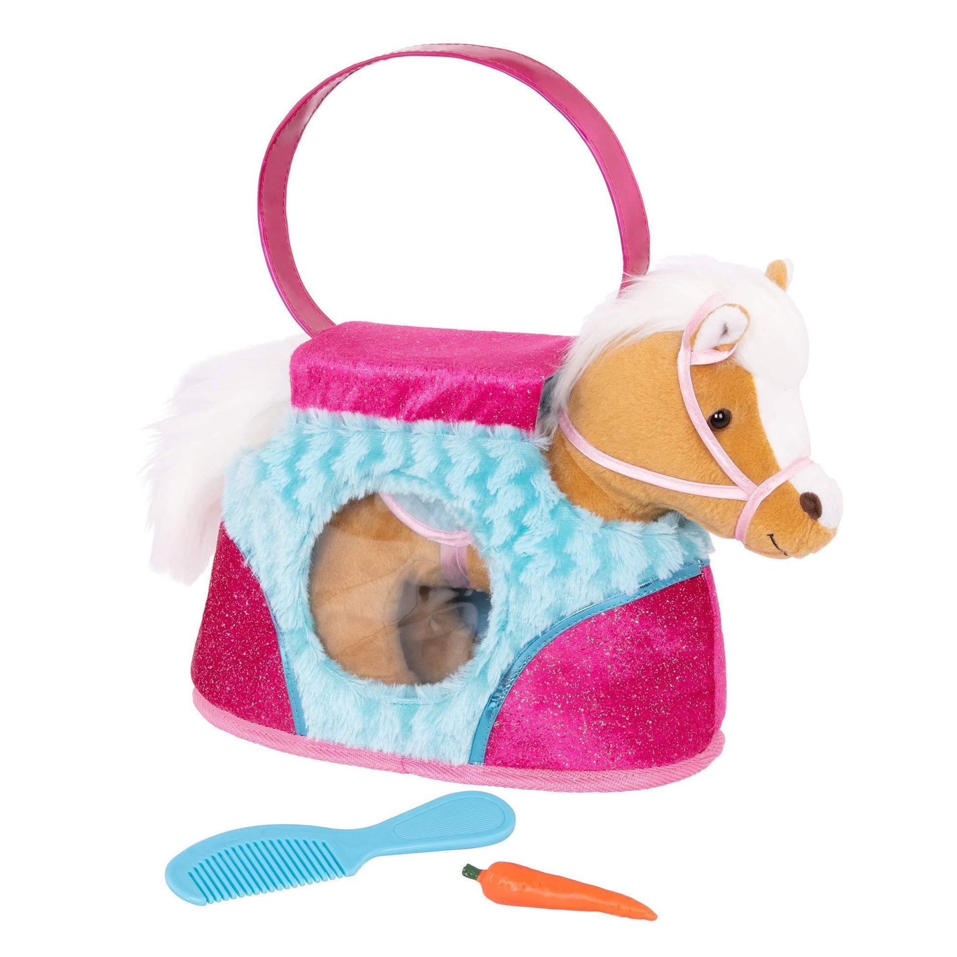 Pucci Pups Toys Pucci Pups Blue Stripe Bag & Beige Horse