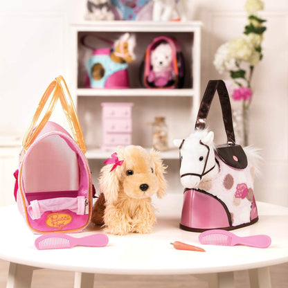 Pucci Pups Toys Pucci Pups Glam Gold Dot Bag & C. Spaniel